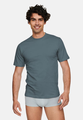 Koszulka męska T-SHIRT krótki rękaw T-Line 19407 90x szary ciemny