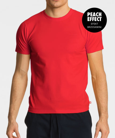 T-shirt z krótkim rękawem NMT034 czerwony