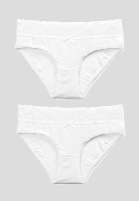 Figi damskie ATLANTIC bikini RCP010 biały 2szt