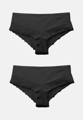 Figi damskie ATLANTIC bikini RCP015 czarny 2szt