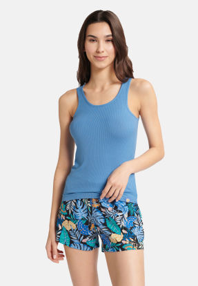 Piżama damska na ramiączkach baku 40627-55 niebieski