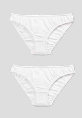 Figi damskie ATLANTIC bikini RCP009 biały 2szt