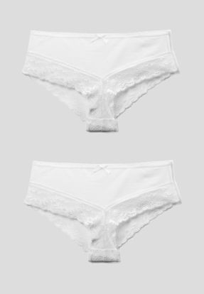 Figi damskie ATLANTIC bikini RCP015 biały 2szt