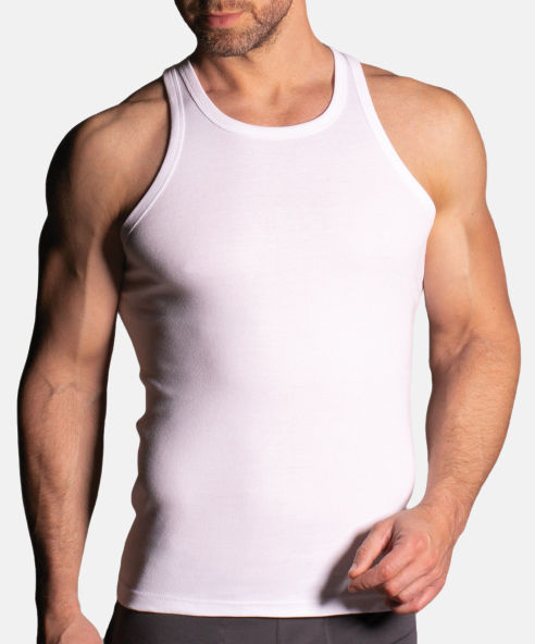 LAMA podkoszulek męski na ramiączkach M-4002TT-01 biały