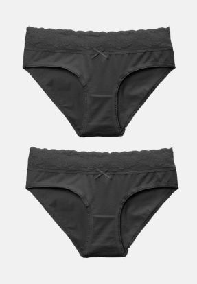 Figi damskie ATLANTIC bikini RCP010 czarny 2szt